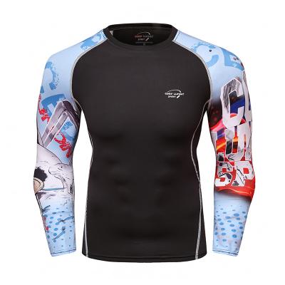 China Quick Dry Kids Muttahida Majlis-e-Amal rashguard / Rashguard custom printed guard Long sleeve bjj rashguard for sale