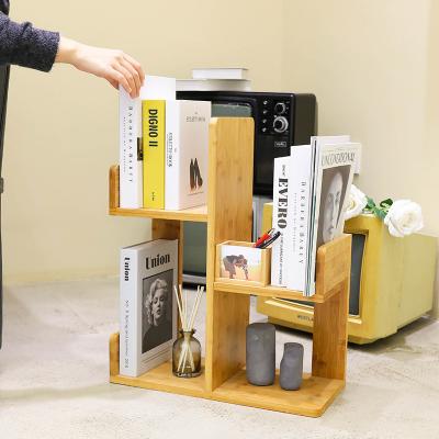 China Viable Simple Processing Desktop Organizer Office Storage Rack Wood Desktop Customization Storage Rack for sale