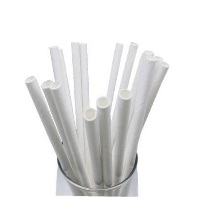 China Decorative Single White Paper Straw Rolls Traditional Kraft Paper High Quality Straws Manufacturers 6MM*197MM for sale