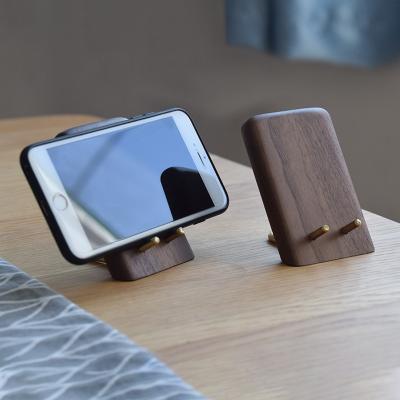 China China Walnut Mobile Phone Bracket With Comfortable Angle Can Be Customized Solid Wood Bracket In Study for sale