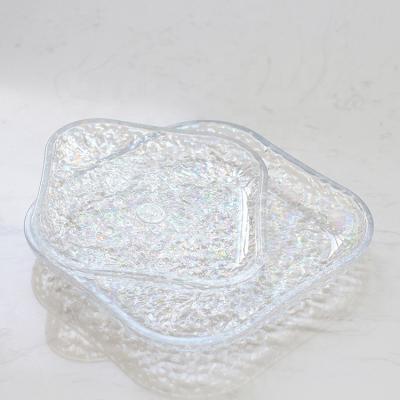 China Sustainable High Quality PC Material Clear Square Corrugated Clear Plate Cake Tray 11