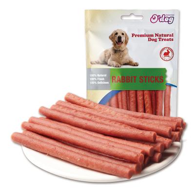 China Sustainable Rabbit Sticks O'dog myjian best selling for dog training premium natural dog dental treats for sale