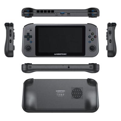 China Multi Functions Anbernic Win600 PC Games Console 5.9 Inch 3020e 128GB Mini Screen With Retro Steam OS Win10 Dual System Handheld Game Players for sale