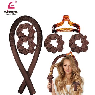 China DIY Hair Curling Stying Hair Rollers Heatless Hair Rollers Cut Headband Hair Rods Silk Roller For Long Hair Soft Silk Curls for sale