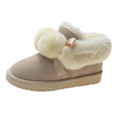 China 2021 fashion trend new product good quality fashion cute warm fur snow winter boots for women for sale