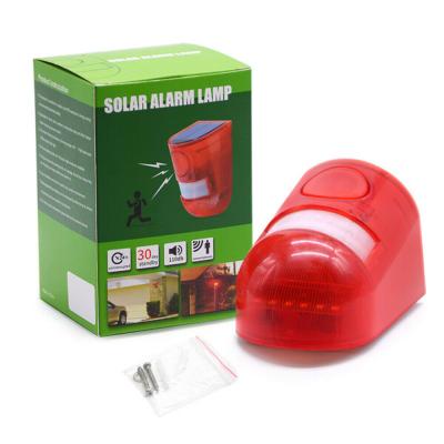 China Outdoor Solar Wireless IP65 Motion Sensor Alarm Garden Security Lamp For Home Factory Garden Smart Quick Alarm Security for sale