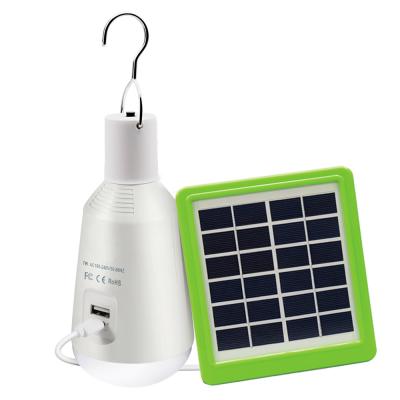 China Outdoor Portable Solar Lamp 7W LED Bulb Emergency Solar Powered Panel Powered Tent Lights Fishing Outdoor Camping Lantern for sale