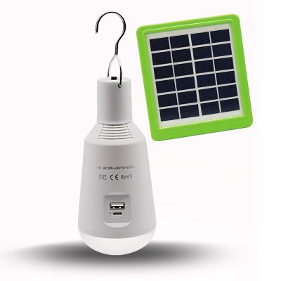 China 5V LED Bulb Portable Solar Light Lamp USB LED 7W Portable Solar Light Lamp Camping Rechargeable Solar Powered Outdoor Indoor Tent for sale