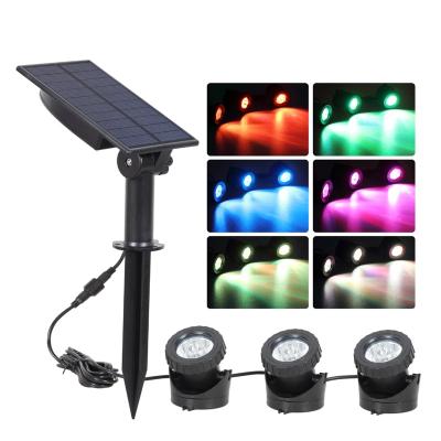 China 1/2/3/5 Outdoor IP65 Solar Waterproof Solar Lawn Light Outdoor 1/2/3/5 RGB Lamp Lights Solar Power Indicator For Garden Path Pool Decoration for sale