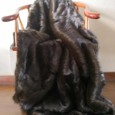 China 2018 FIXED Disposable Luxury Faux Mink Fur Throws Blanket LULUTHROWS-008 for sale