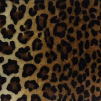 China Low Price Plush Shorts Pile Super Soft 100% Polyester Leopard Print Faux Fur Fabric for sale