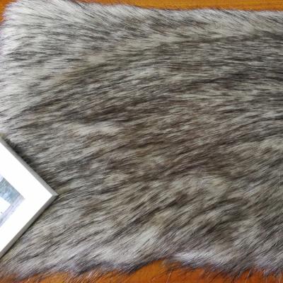 China Cheap auto upholstery custom printed poly acrylic long pile faux fox fur fabric for clothes and cushions for sale