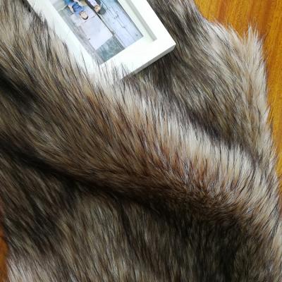 China Wholesale Luxury 100% Acrylic Auto Upholstery Plush Faux Fox Fur Knitted Fabric For Winter Fabrics Textiles for sale