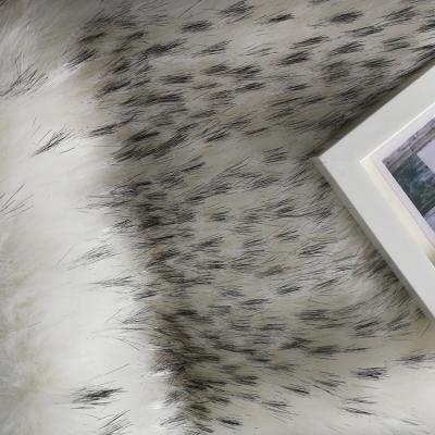 China Super Soft 100% Polyester Knitted Luxury Korea Style Jacquard Faux Fur Fabric for sale