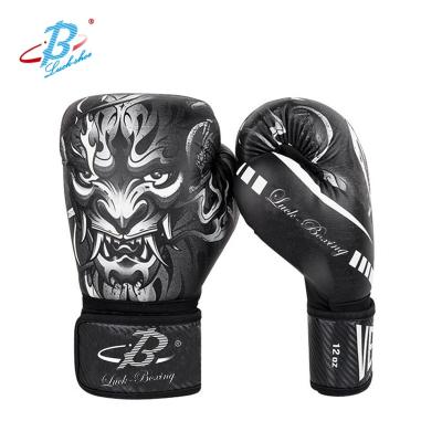 China Male Animal Printed Logo Amazon FBA Custom Hot Sale PU Leather Boxing Gloves for sale