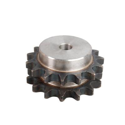 China Hotel 45 1 inch 16A double row steel sprocket 16A-2 vanish double row chain table wheel 10 12 13 15 20 25 30 teeth for sale