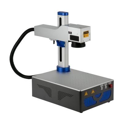 China Laser Marking Cloudray BD87 Handheld Fiber Laser Marking Machine 30 Watt With Rotary for sale