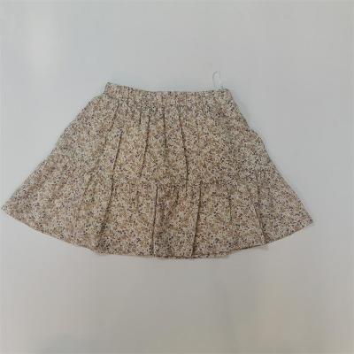 China 2022 hot new summer style Anti-wrinkle girls flower print beautiful skirt children Flora Girls Skirt children for sale