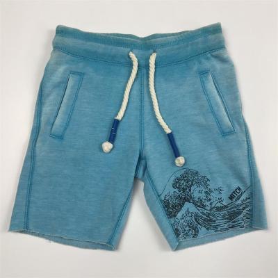 China Byval Breathable Boys Clothing Shorts Summer Cotton Shorts Traction-On Unisex Shortpant Kids Burnout Wash Kids Shorts For Boys Wholesale for sale