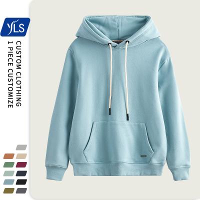 China Anti-Wrinkle YLS European Size Blank Custom Design Your Own Hoodi Heavy Cotton Fleece Hoodie for sale