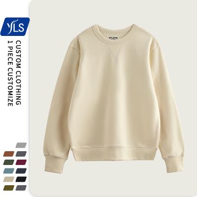 China YLS Men's Anti-pilling Plain Crewneck Thick Sweatshirt 100% 470 Gsm High Quality Cotton for sale