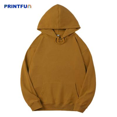 China 360Gsm Cotton 360Gsm Anti-Wrinkle PRINTFUN Hoodie Winter Fashion Streetwear Wholesale Custom Unisex Dtg Hoodies Pullover Tops for sale