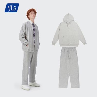 China YLS Store Hip Hop Streetwear Letter Plain Hoodie Breathable Online Custom Jogger Set Soft Plus Size Hoodie Unisex Blank Tracksuit for sale