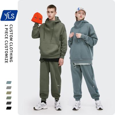 China 350 Gsm Anti-Wrinkle YLS Factory Wholesale Fleece 6 Color Men's Plain White Men's Streetwear Ninja Oversized Hoodie for sale