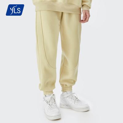 China Anti-Wrinkle YLS Print 325Gsm Fleece Custom Cargo Cargo Sweatpants Blanket Candy Color Men Sport Sweatpants for sale