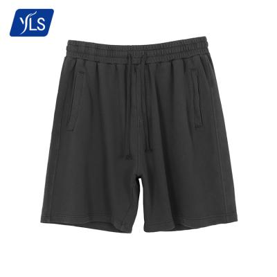 China wholesale Anti-wrinkle YLS Plain Empty Summer French Terry 100%Cotton Casual Sweat Men's Washed Underpants for sale