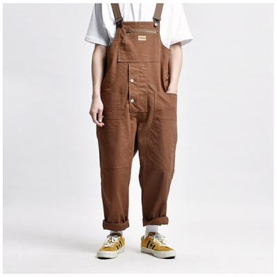 China Breathable Men's Overalls Suspenders Multi-pocket Japanese Cargo Pants Overalls Cargo Pants For Men for sale