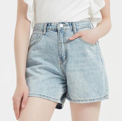 China European And American Summer Waist Shorts Pants Breathable Top Casual Loose Denim Shorts Jeans For Women for sale