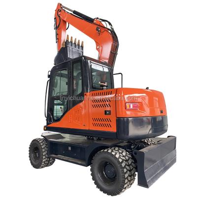 China Cheap building material stores excavators machine for sale price / wheeled excavator for sale