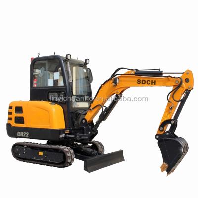 China Construction Material Shops Small Mini Excavator / Construction Equipment Digger 2.2ton for sale