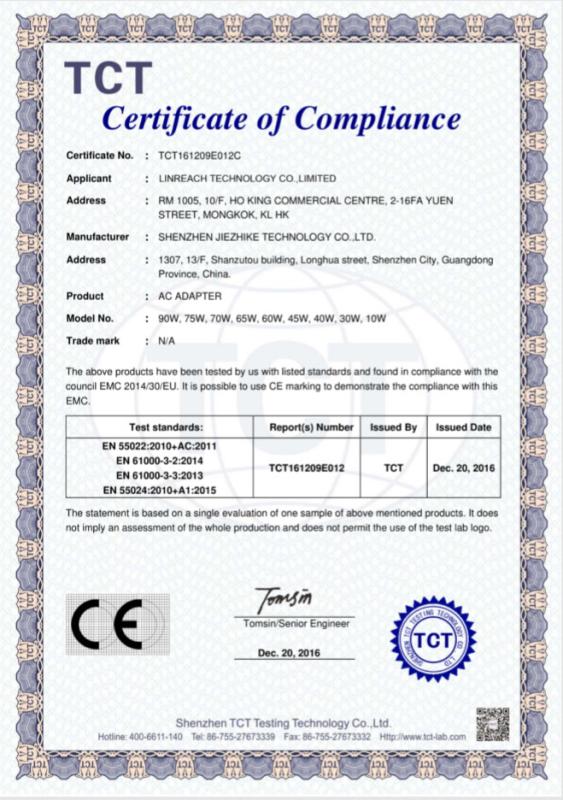 CE - Shenzhen Weixinda Technology Co., Limited