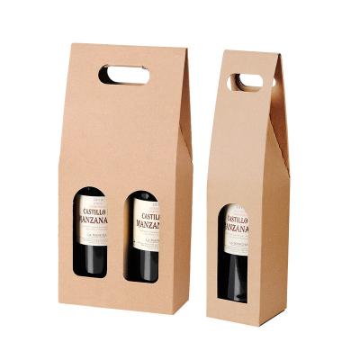 China Factory Price Disposable Custom Logo Luxury Corrugated Paper Wine Packaging Cardboard Shipping Gift Box for sale