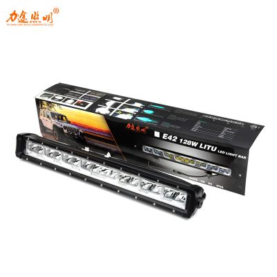 China Automotive Industry 2021 LITU 22 Inch LED Work Light 128W LED Light Bar With Turning Light For Offroad for sale