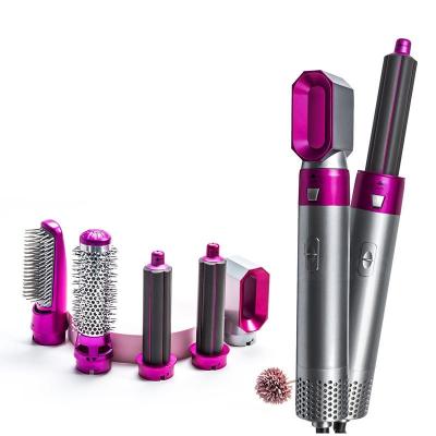 China High Air Volume 5 in 1 Automatic Air Wrap Comb Curler Hair Curling Rod Hair Curling Straight Dual Purpose Styling Comb Hair Dryer for sale