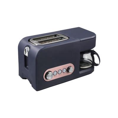 China Reheating Feature Electric Breakfast Sandwich 2 Slices Bread Two Slice Coffee Toaster Machine for sale