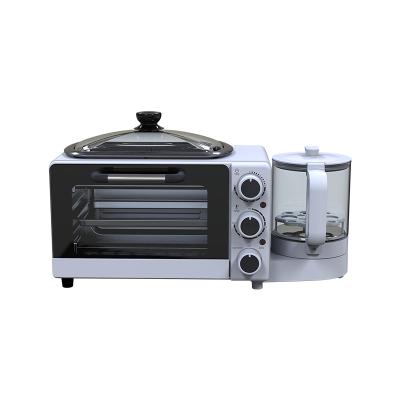 China Hotel Hot Sale 9L Multifunctional Electric Toaster Mini Oven With With Frying Pan for sale