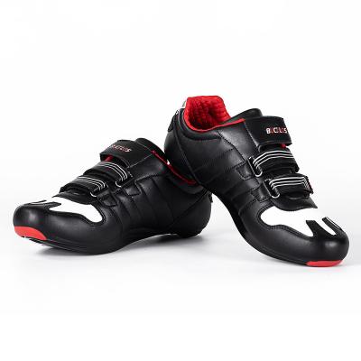 China Microfiber Breathable/Waterproof Road Cycling Auto Lock Shoes Leather Trim Men's Premium Waterproof Professional Cycling Shoes SPD for sale