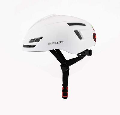 China PC+EPS BUCKLOS MTB Road Bicycle Helmet With Size L Adjustable Helmet Dial USB Safty LED Light Bike Safety Light 58-62cm Parts for sale