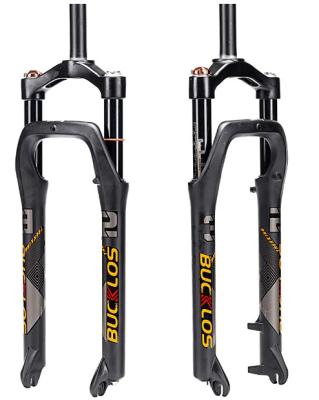 China BMX BUCKLOS Fat Bike Air Fork 26 Straight Tube 26*4.0 Snow Fork Suspension Fork for sale