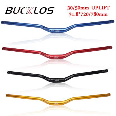 China BUCKLOS Mountain Bikes Aluminum Alloy Bicycle Handlebar Mountain Bike Straight Bar 31.8mm 720/780mm Riser Bicycle MTB Parts for sale