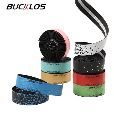 China Mountain Bikes BUCKLOS Shock Absorption Handlebar Tape Soft PU EVA Bicycle Handle Bar Tape Durable Road Bike Tapes Recycling Parts for sale