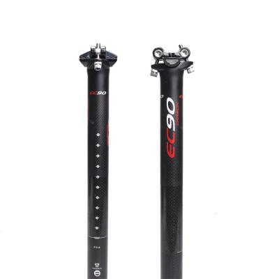 China High Quality Bike Seatpost 350/400MM Post Tube Road Bike Seatpost 27.2/30.8/31.6mm Bicycle Seat Post Carbon EC90 Full Carbon Fiber MTB T800 for sale