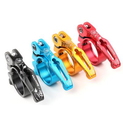 China Aluminum Alloy VIARON MTB Bicycle Seatpost Clamp QR 31.8 / 34.9mm Road Bike Seat Pipe Clamps for sale