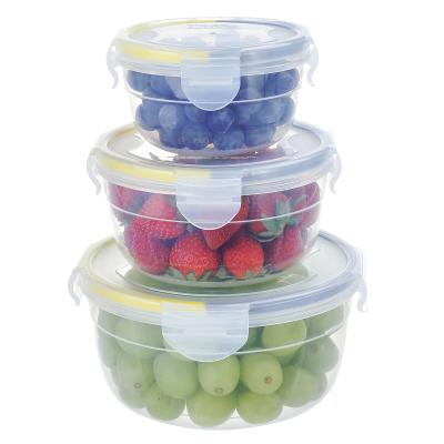 China 2021 Children's high quality portable transperant reusable reusable fridge food storage plastic set eco-friendly viable for sale