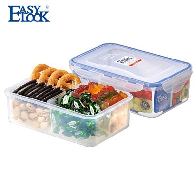 China Wholesale Freshness Preservation China Food Seal Packing Box: BPA Free PP Plastic Clear Multi-Compartment Food Container With Lid 1150ML/38oz for sale