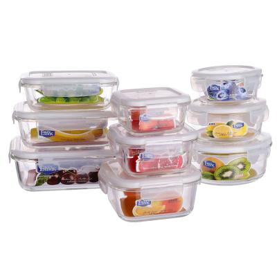 China Freshness Preservation Easylock Glass Storage Container For Fridge Organizer for sale